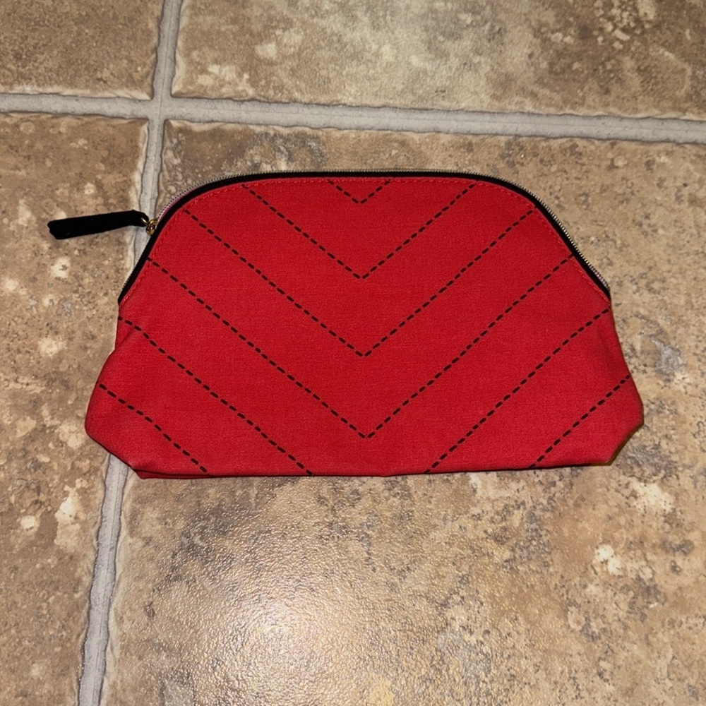 Estée Lauder skin care make up cosmetic, tassel, red zippered pouch bag - Picture 6 of 11